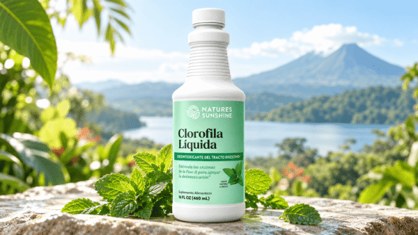 Clorofila líquida Nature's Sunshine en Costa Rica con sabor a menta